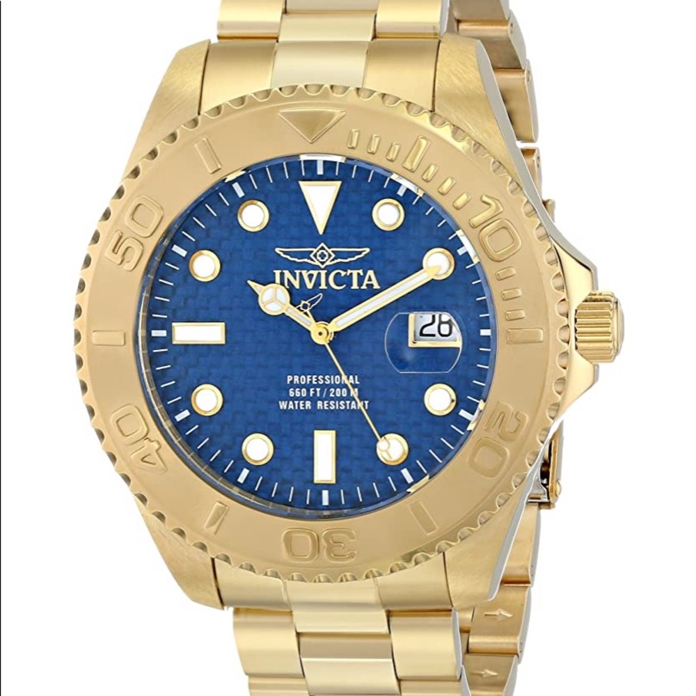 Invicta 15193 Pro Diver Quartz Gold-Plated Watch